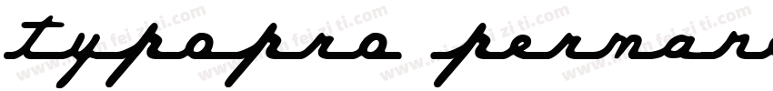 TypoPRO Permanent Ma字体转换